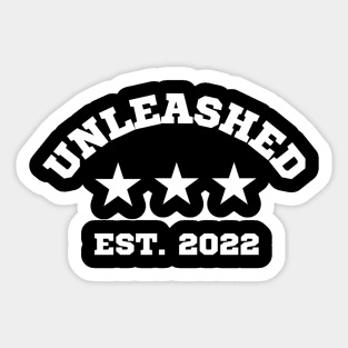 Curved Unleashed Est. 2022 Sticker